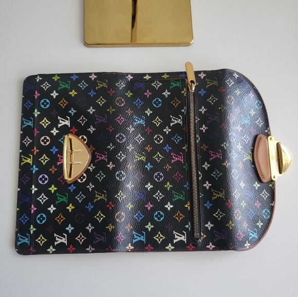 Louis Vuitton Black Monogram Multicolor Wallet - Picture 9 of 11